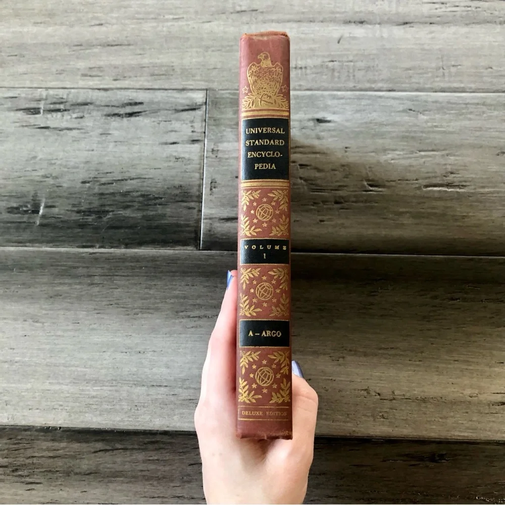 ❤️ LAST DAY Vintage 1957 MCM Funk & Wagnalls Standard Encyclopedia Hardback - Picture 3 of 5